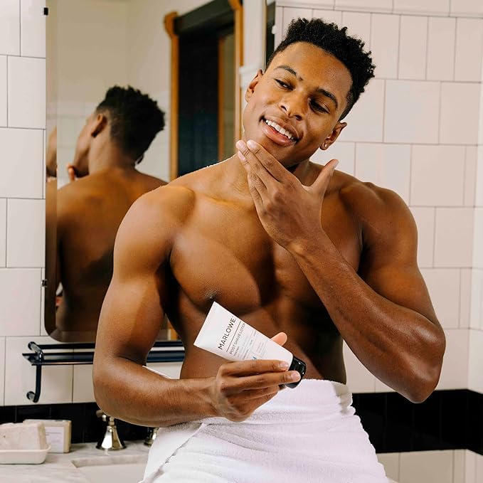 MARLOWE. Shave Cream No. 141 & Post Shave Lotion No. 144 – 6oz Each – Conditioning Shave Cream & Aftershave Lotion for Smooth, Soothing, Close Shave – Men's Shaving Kit Essentials, 2-Pack