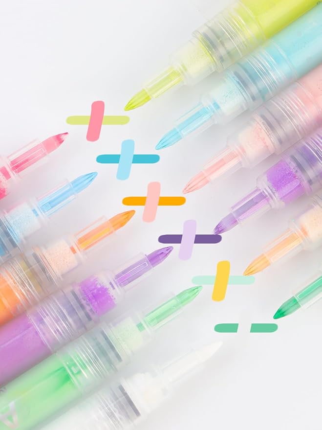 EBANKU 12 Colors Nail Art Pens Acrylic Paint Marker, Nail Polish Pens Quick Drying 0.7MM 3D Acrylic Paint Pens Clear Handle Nail Point Liner Drawing Painting Dotting Tool for Nail Art Design(Set B)