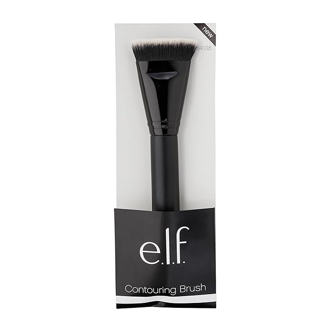 e.l.f. Contouring Brush, Makeup Brush For Creating Flawless Dimension & Sculpting, Use With Bronzer, Powder, Liquids & Creams, Vegan & Cruelty-Free