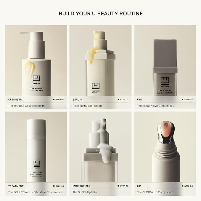 U Beauty Resurfacing Compound - Anti-Aging Daily Serum with Mandelic Acid, a Gentle Blend of Exfoliants, Retinol + Vitamin C for Smoother, Brighter, & Revitalized-Looking Skin - 1.7 fl oz