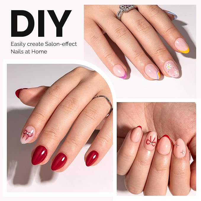 MelodySusie Extra Short Almond X Nail Tips - 600Pcs 15 Sizes Clear Acrylic,Half Matte Full Cover Press on Nails for DIY Extension & Salon Use, Pre-Shaped for Long-Lasting Manicure, Fall Winter Nails