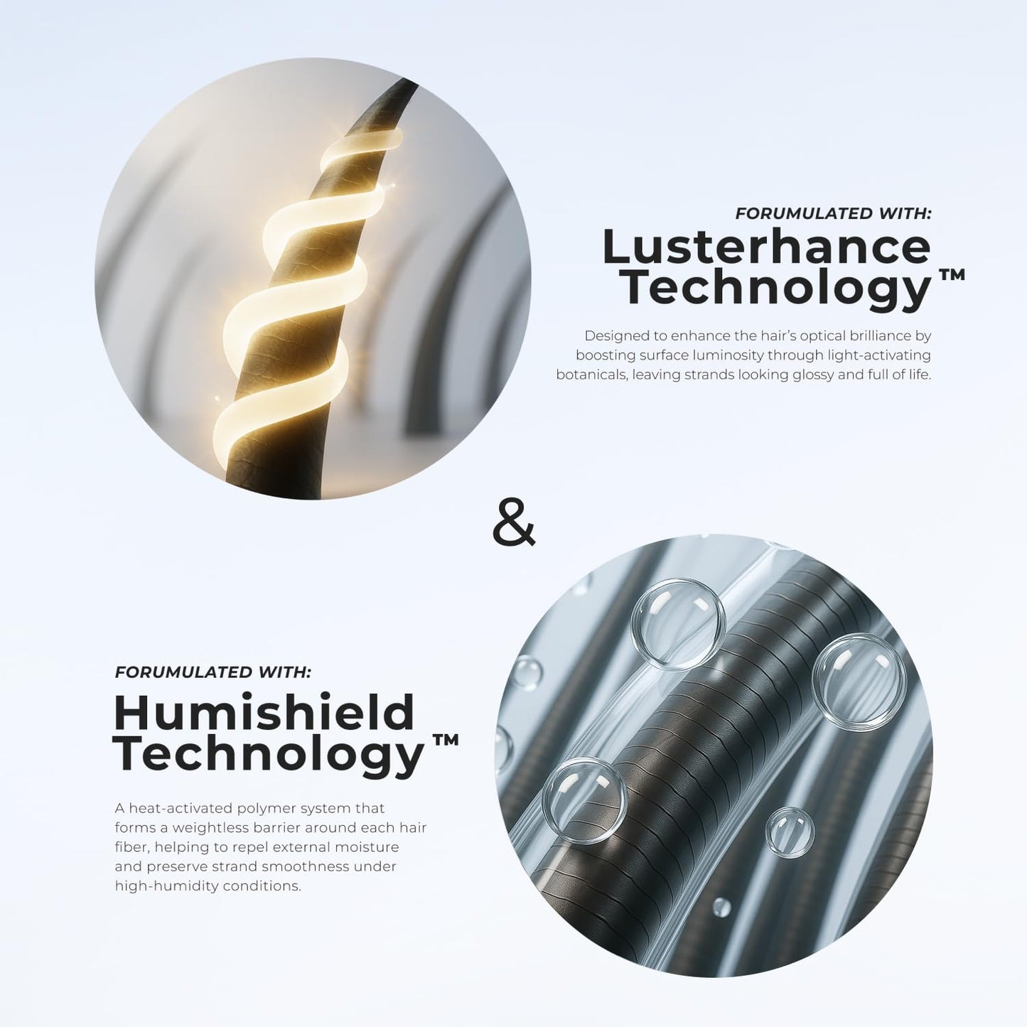 XMONDO Hair Super Gloss Ultra Frizz Defense Spray, Advanced Vegan Anti-Frizz Treatment with Humishield Technology for Smooth, Shiny Hair, 6.7 Fl. Oz