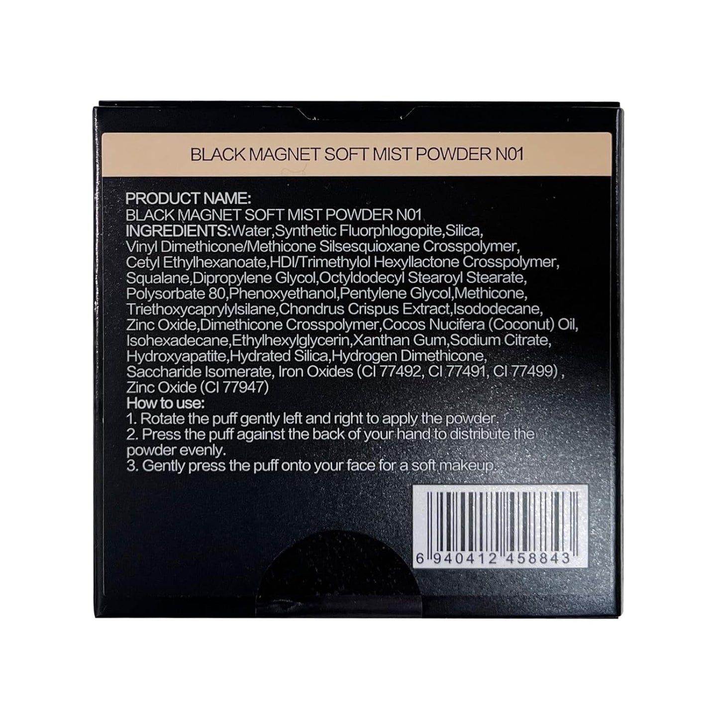 1.0 Waterproof Face Pressed Powder Compact, 24H Longlasting Oil Control Pressed Setting Powder Talc-Free Makeup, Shine Free, Poreless, Smooth, 01 Natural Beige for dry&com skin (0.28Oz)