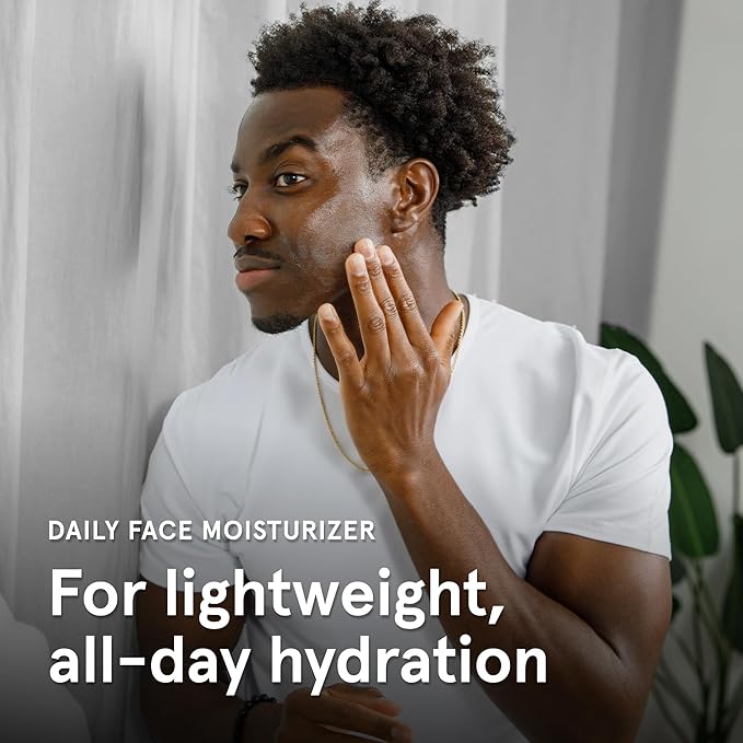 Lumin Daily Face Moisturizer for Men – Lightweight Hydrating Cream with Niacinamide, Men’s Face Lotion for Normal, Combination & Sensitive Skin, Korean Skincare, Smooth & Nourishing, 50ml, 2 Pack