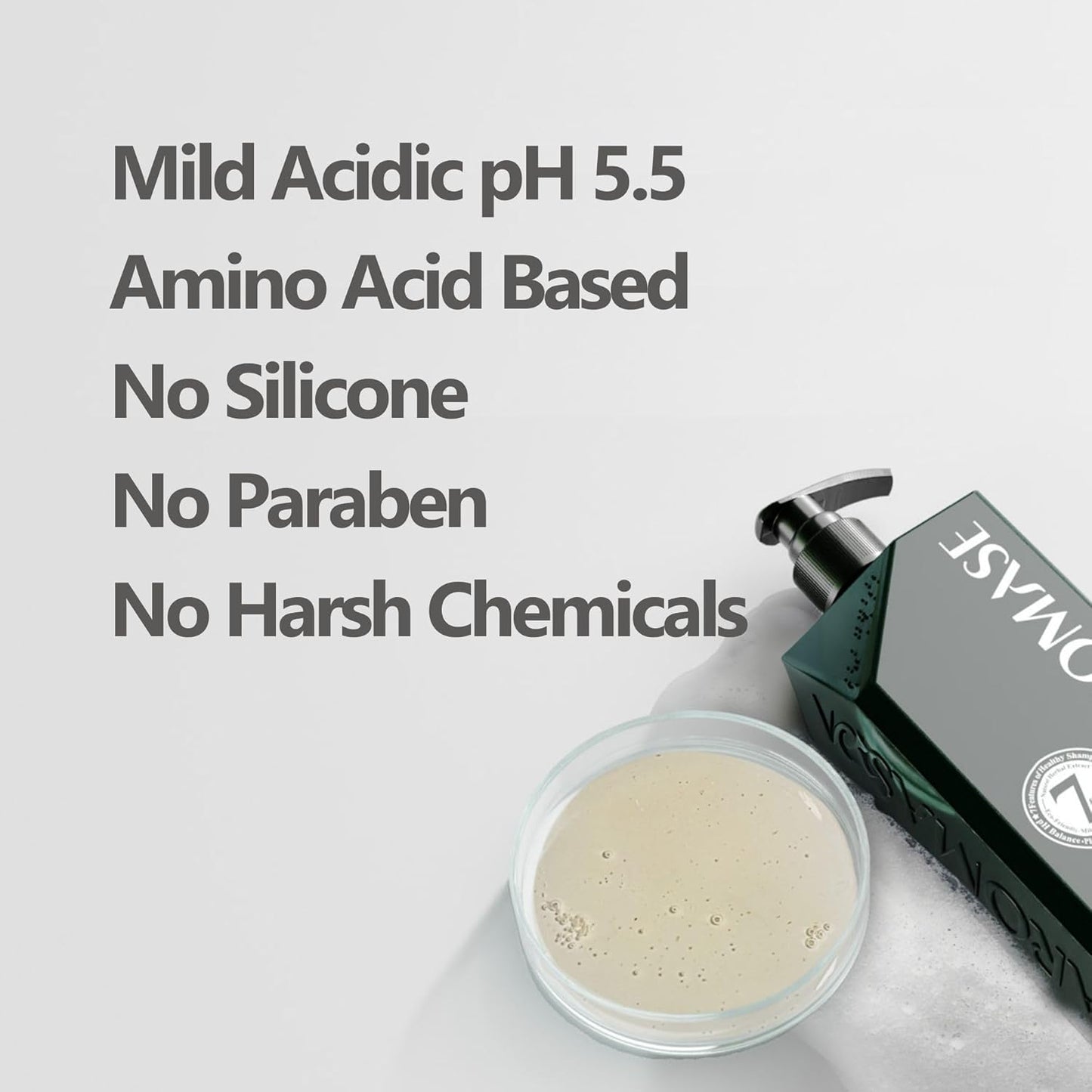 Aromase Dry Scalp Soothing Shampoo - Hydrates, Relieves Dryness and Itchiness - Amino Acid-Based Formula - No Parabens, SLS, or Silicone - 14 oz