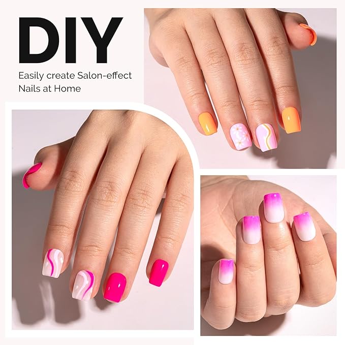 MelodySusie Extra Short Square X Nail Tips - 600Pcs 15 Sizes Clear Acrylic,Half Matte Full Cover Press on Nails for DIY Extension & Salon Use, Pre-Shaped for Long-Lasting Manicure, Fall Winter Nails