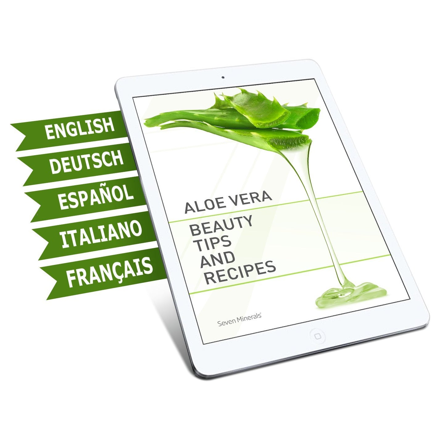 Seven Minerals Travel Size Organic Aloe Vera Spray with 100% Pure Aloe From Freshly Cut Aloe Plant, Not Powder - No Xanthan,So It Absorbs Rapidly With No Sticky Residue (2 fl oz)