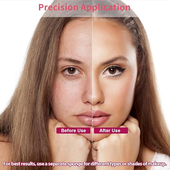 108 Pcs New Makeup Sponges Wedges for Face Foundation, Latex-Free Triangle Cosmetic Make Up Sponge for Flawless Application and Blending, Beauty Blender for All Skin Types with Two Pouches