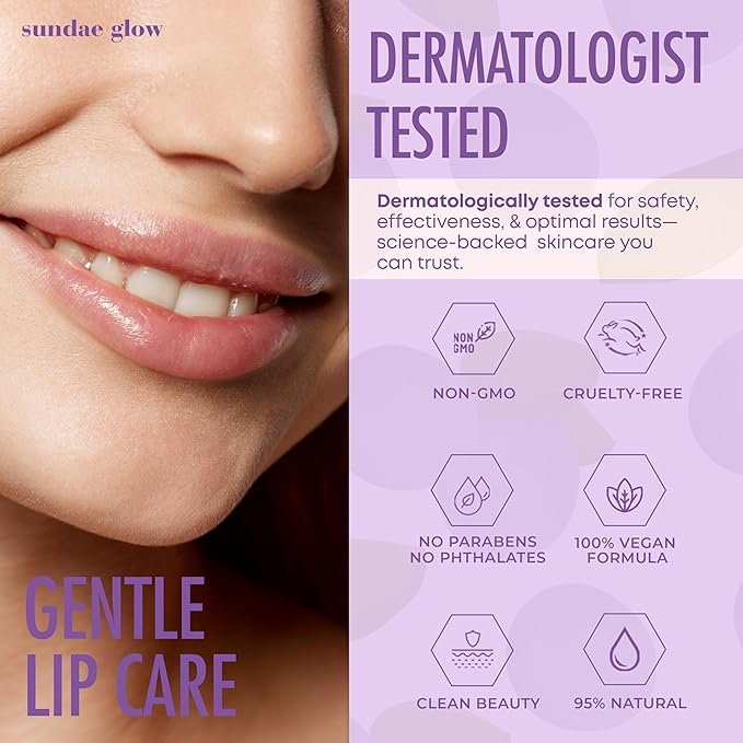 Lip Mask with Berries & Fig – Overnight Lip Repair, Intense Hydration & Smoothing – Dermatologist Tested, Korean Lip Care – Vegan, Clean Beauty, 95% Natural – 1 Pack