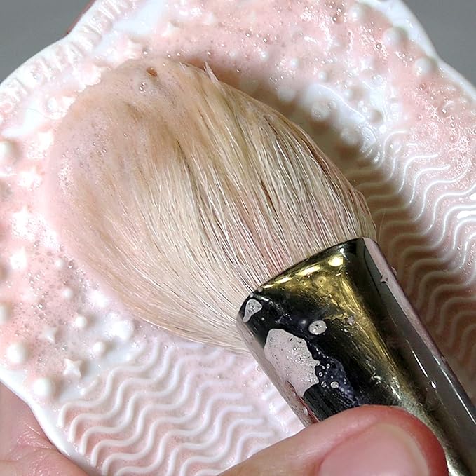 Sian Richards London Lavender Goat Milk Solid Brush Shampoo, Professional Makeup Brush Cleaner & Natural-Hair Brush & Sponge Cleanser, 2oz