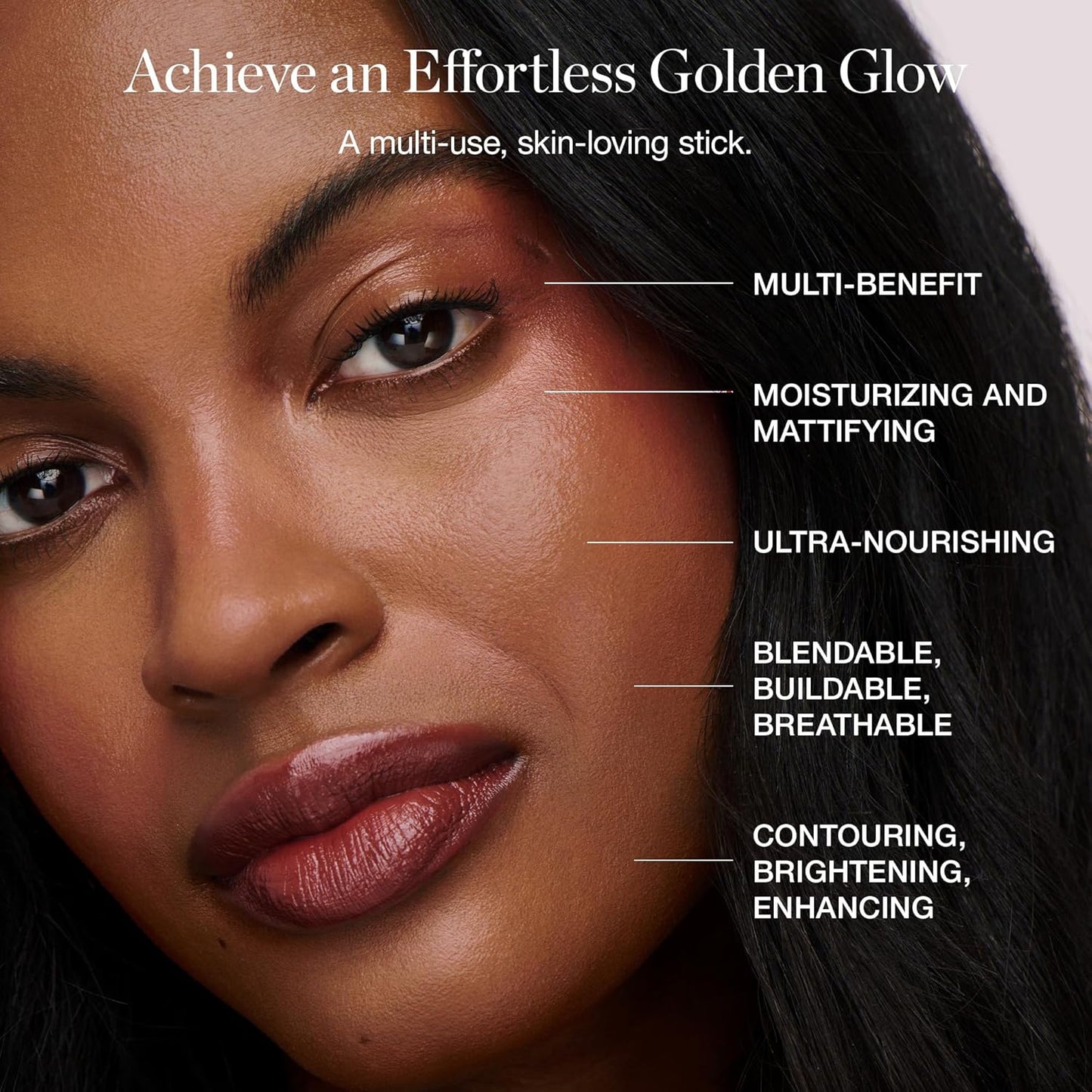 Ogee Sculpted Face Stick (PEARL - PEARLESCENT PEONY SHIMMER) Certified Organic Highlighter Makeup - Multi-Use Glow Highlighter Stick