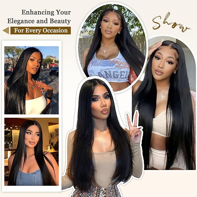 16A Raw Straight Bundles Human Hair Bundles,Triple Lifespan,Burmese Virgin Remy Hair Extensions,No Tangle Shedding (Straight Human Hair 4 Bundles, 14 16 18 20 Inch)