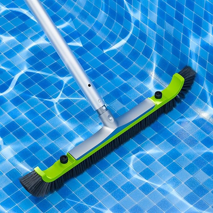 Sepetrel 20” Pool Brush Head for Cleaning Walls,Heavy Duty Inground/Above Ground Swimming Pool Scrub Brushes with Premium Strong Bristle & Reinforced Aluminium Back