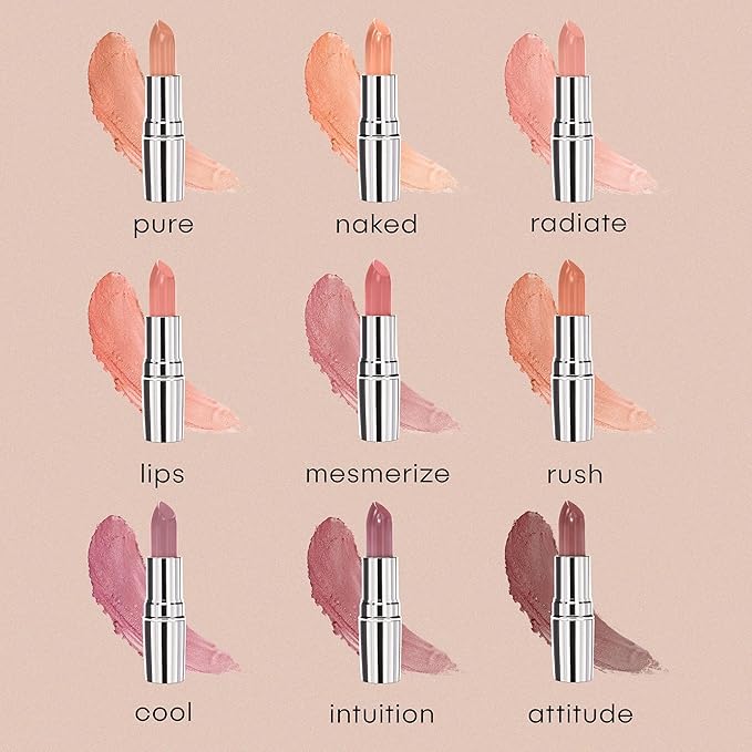 nude envie - Lipstick - Creamy & Long-Lasting Finish - Velvety Texture & Easy Application - Luxury Hydration - With Shea Butter, Vitamin E & Jojoba Oil - Vegan, Paraben-Free & Cruelty-Free - Rush