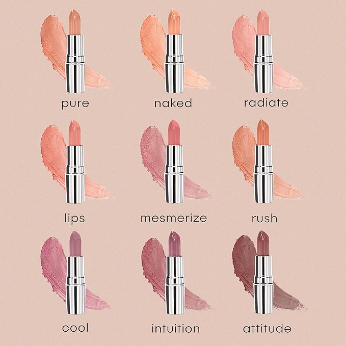 nude envie - Lipstick - Creamy & Long-Lasting Finish - Velvety Texture & Easy Application - Luxury Hydration - With Shea Butter, Vitamin E & Jojoba Oil - Vegan, Paraben-Free & Cruelty-Free - Naked
