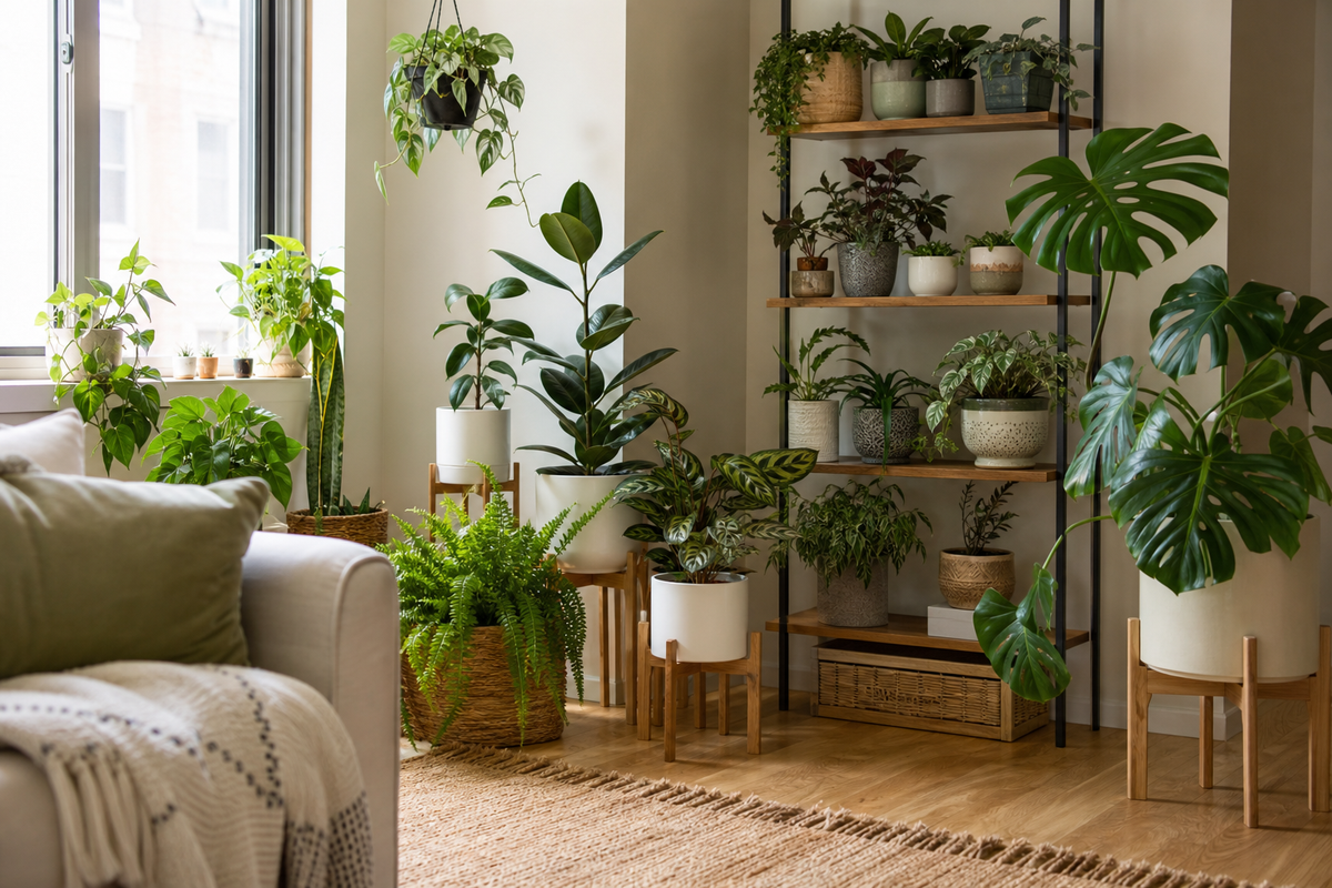 Unbranded organized spatial layout featuring practical botanical living
