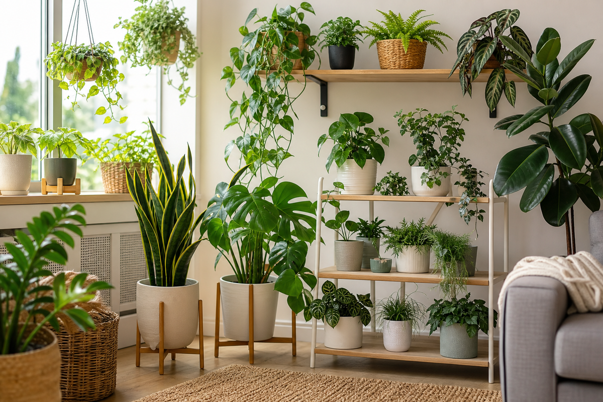 Unbranded practical sequence scene featuring practical plant decor