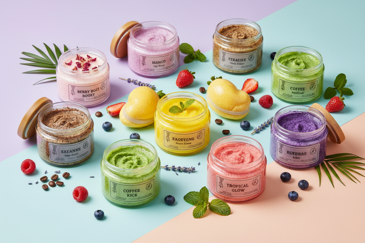 Exfoliating scrubs and body treatments for smooth, radiant skin