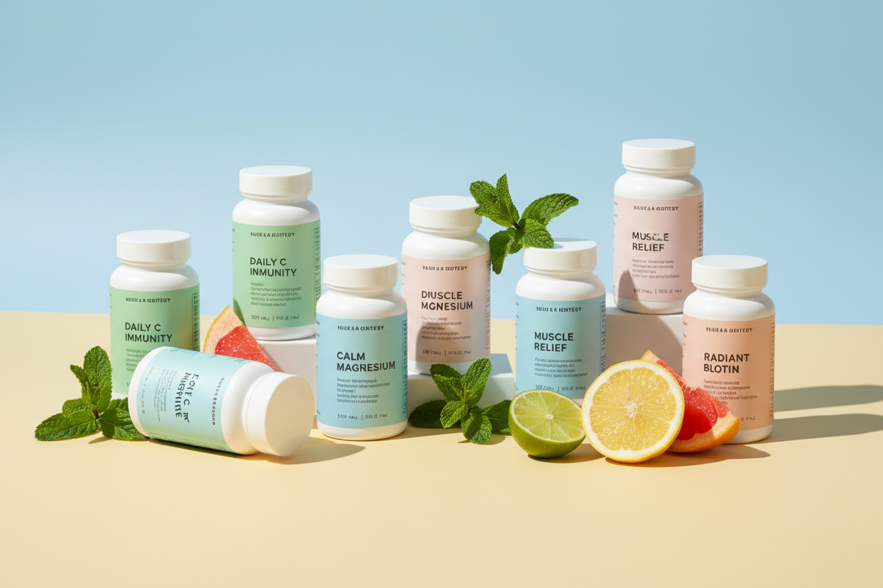 Over-the-counter health and wellness products for common beauty and personal care needs