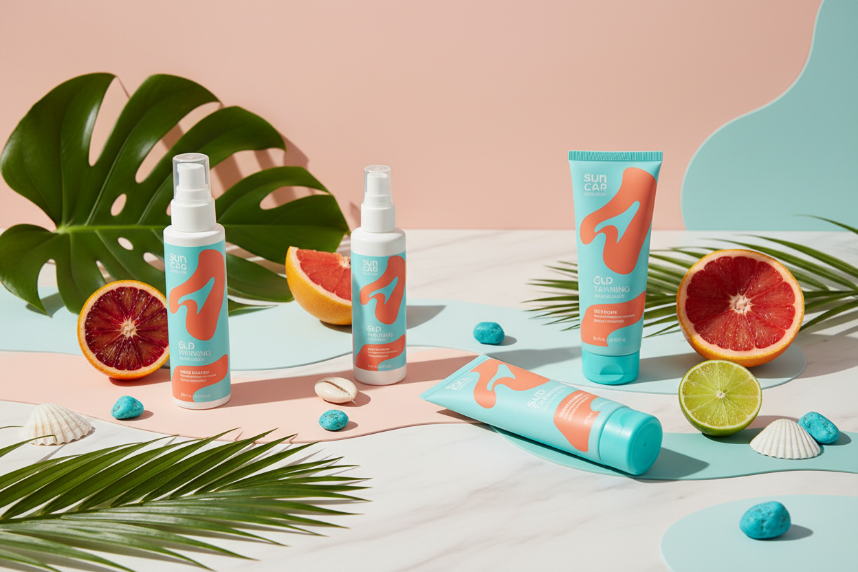 Sun protection and tanning products including SPF sunscreens and self-tanners