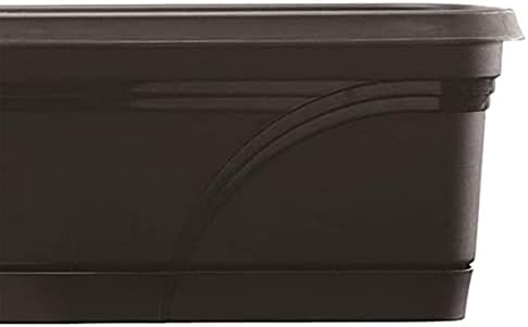 Southern Patio Rectangular Garden Box Planters, Black, 36 x 8 Inch, 2 Pack - Image 3