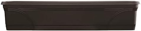 Southern Patio Rectangular Garden Box Planters, Black, 36 x 8 Inch, 2 Pack - Image 2