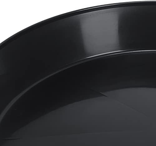 8 Inch (6.3 Inch Base) Plant Saucer, Black, Case of 5 - Image 3