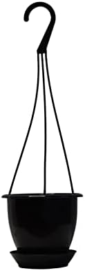 4.5 inch Mini Black Plastic Hanging Basket by Koba (25), White by Dogwood+Farm+Market