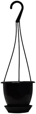 4.5 Mini Black Plastic Hanging Basket by Koba (5) White by Dogwood+Farm+Market