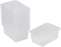 ECR4Kids Scoop Front Storage Bins, Multipurpose Organization, Clear, 10-Piece by ECR4Kids