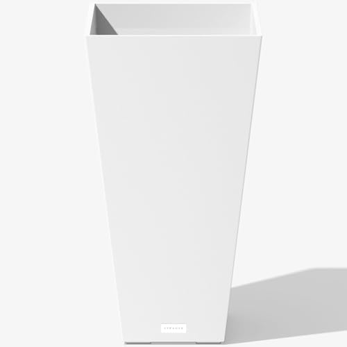 Veradek Pure Series Taper Planter - Tall Tapered Outdoor Planter with Shelf by VeradekOutdoor