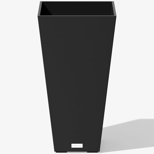 Veradek Pure Series Taper Planter - Tall Tapered Outdoor Planter with Shelf by VeradekOutdoor