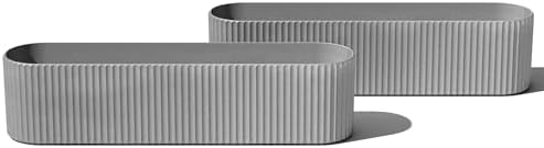 Veradek Demi Series Window Box Planter - Round Outdoor Planter by VeradekOutdoor