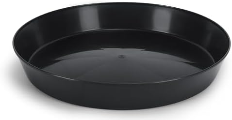 Saucers, 8 Inch, Black, Case of 3 Plant Saucer by AustinPlanter