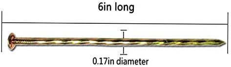 200 pcs 6" Galvanized Metal Spiral Stakes,Turf Nails,Grass Landscape Spikes - Image 2