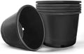 HOSTIC 10 Gallon Flexible Nursery Pots Gallon Pot with Drainage Holes Plastic Plant Container Suitable for Indoor Outdoor Vegetables Flowers Plants 5 PCS by HOSTIC