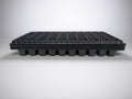 Green Oasis 50-Cell Seed Starter Trays - Heavy Duty Plastic Nursery Propagation Trays with Drainage Holes, Reusable, Fits Standard 1020 Flat Trays, Black (20) by Unknown