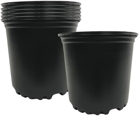 Viagrow 5 Gallon Nursery Pots, 4.02 Gal/15.22 Liters/924cu in. 6-Pack by Viagrow