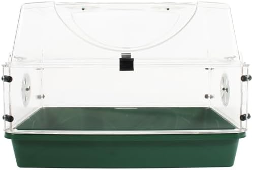 EarlyGrow Medium Seed and Herb Domed Propagator with Vented Side Height Extension and Security Clip Set,Green - Image 2