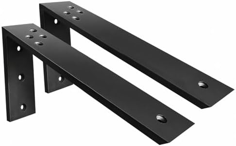 Countertop Support Brackets 2 Pack L Bracket Countertop Brackets 18" x 8" x 2.5" Heavy Duty 3/8" Thick Shelf Brackets Metal Corbels L Shape Bracket for Wood Shelf/Quartz/Granite/Concret Countertops by WINKER