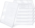 Greaner 6 Inch Square Plant Saucer, 6 PCS Plastic Tray for Pot-Fits Planters Up to 5″ Bottom Diameter, Durable Thick Flower Pot Plant Drip No Holes for Indoor Outdoor Planter(Clear) by GREANER