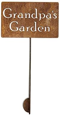 Family Name Gift Garden Stake 20 to 33 Inches Tall (Grandpa's Garden, Medium 23" Tall) - Image 2