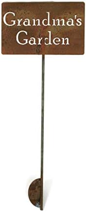 Family Name Gift Garden Stake 20 to 33 Inches Tall (Grandma's Garden, Small 20" Tall) - Image 2