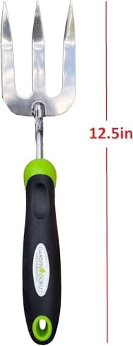 Garden Guru Stainless Steel Hand Weeder Fork Tool – Rust Resistant Stainless Steel – Ergonomic Handle – Great for Planting, Spreading Mulch, Weeding, Loosening & Transplanting Soil (4 Pack) - Image 3
