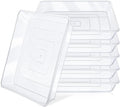 Greaner Clear Plant Plates to Catch Water, 12 Inch Durable Thick Saucer for Flower Pot, Square Plant Saucer Plant Trays for Pots, Flower Pot Saucers to Catch Water Drip Tray(6 Packs) by GREANER
