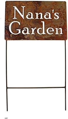 Family Name Gift Garden Stake 20 to 33 Inches Tall (Nana's Garden, XL 33" Tall) - Image 2