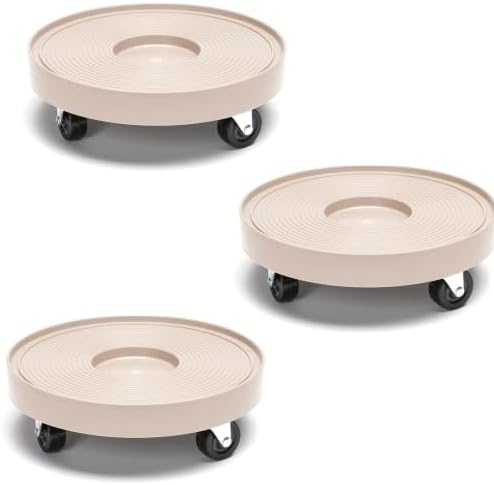 DeVaultEnterprises Devault 12 Inch Plant Dolly, Heavy Duty Rolling Plant Caddy with Wheels for Large Pots and Planters, 500 lb Capacity, Made in USA (3, Gray Mist) - Image 2