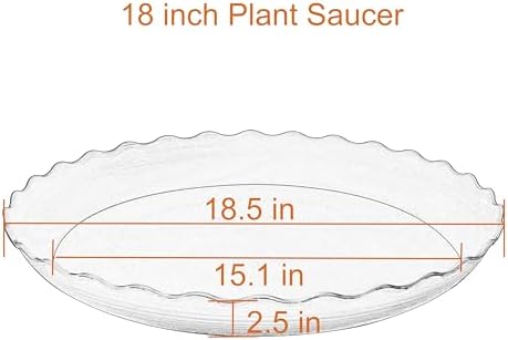 2 Pack Plant Saucer 18 inch, Heavy Duty Plastic Plant Saucers, Durable Plant Tray for Pots, Flower Saucers for Indoors, Plant Pot Saucers, Trays for Planter (Terracotta) - Image 2