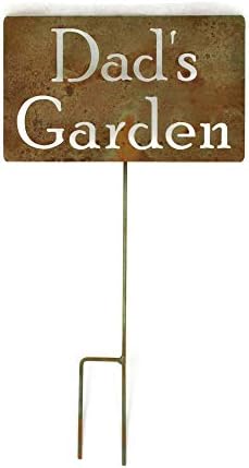Family Name Gift Garden Stake 20 to 33 Inches Tall (Dad's Garden, Large 28" Tall) - Image 2