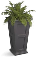 Mayne Fairfield 28in Self-Watering Tall Square Planter, Graphite Grey by Mayne